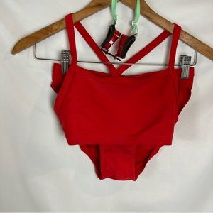 NWOT! Never worn! Swim Club Athletic swim suit. Goggles and Cap Inlcuded!